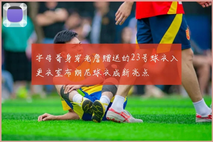 字母哥身穿老詹赠送的23号球衣入更衣室布朗尼球衣成新亮点