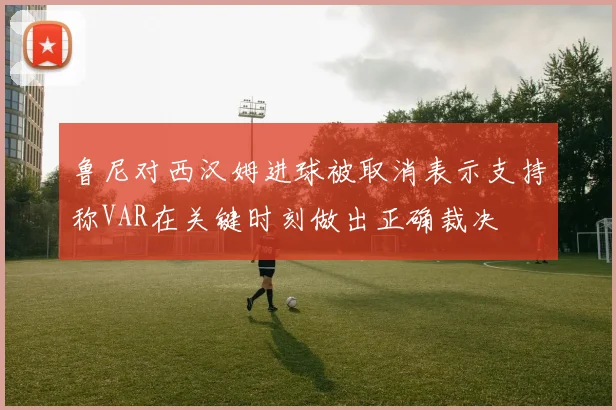 鲁尼对西汉姆进球被取消表示支持称VAR在关键时刻做出正确裁决